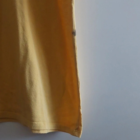 Victoria's Secret PINK Everyday T-shirt Yellow Black Spellout Flawed - Picture 7 of 7